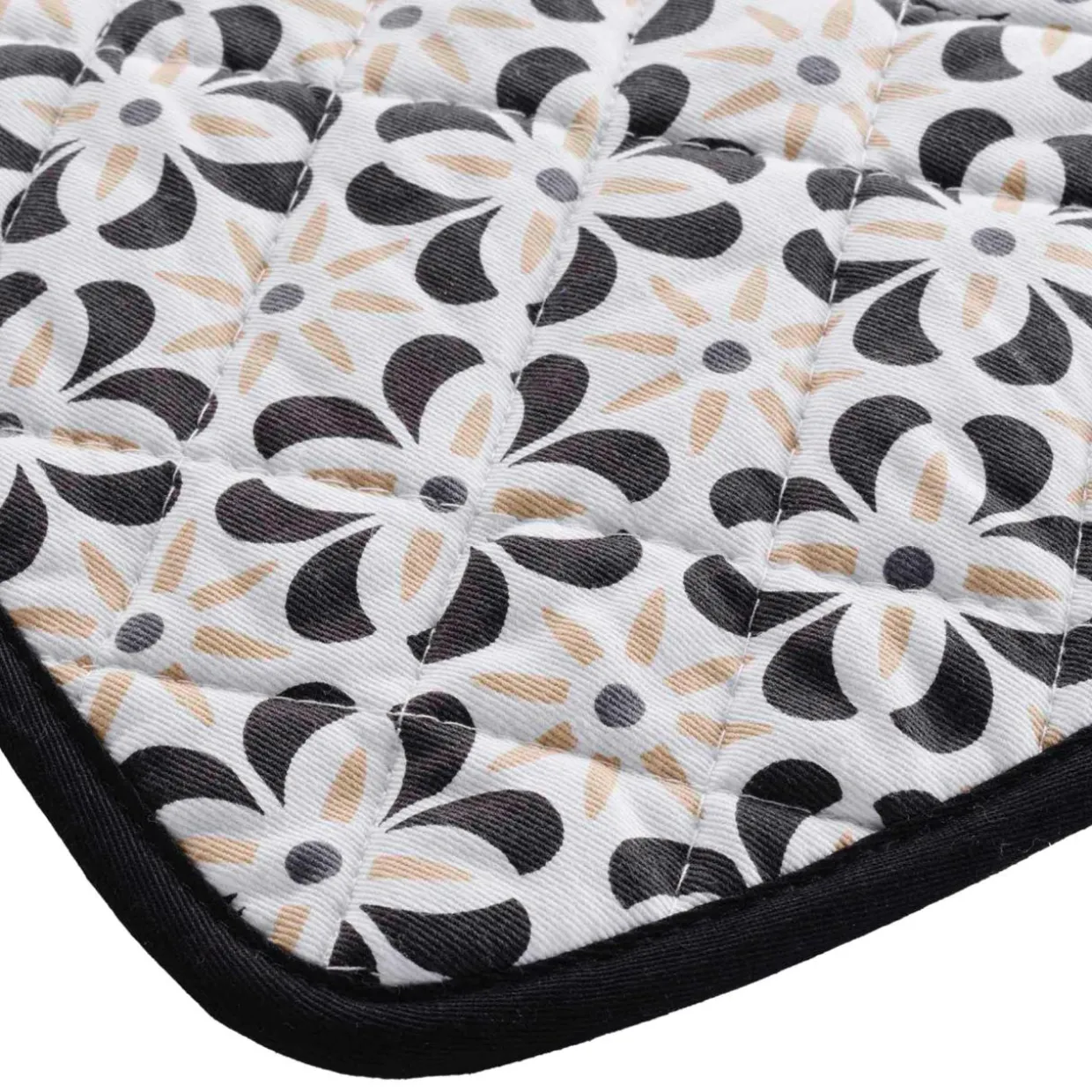 Manique en coton (19 x 19 cm) Solaris Noire