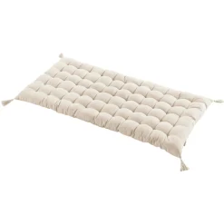 Matelas de sol coton (120 x 60 cm) Pixel Beige