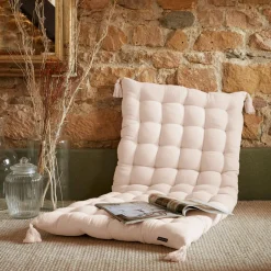 Matelas de sol gaze de coton (60 x 120 cm) Gaïa Rose poudré