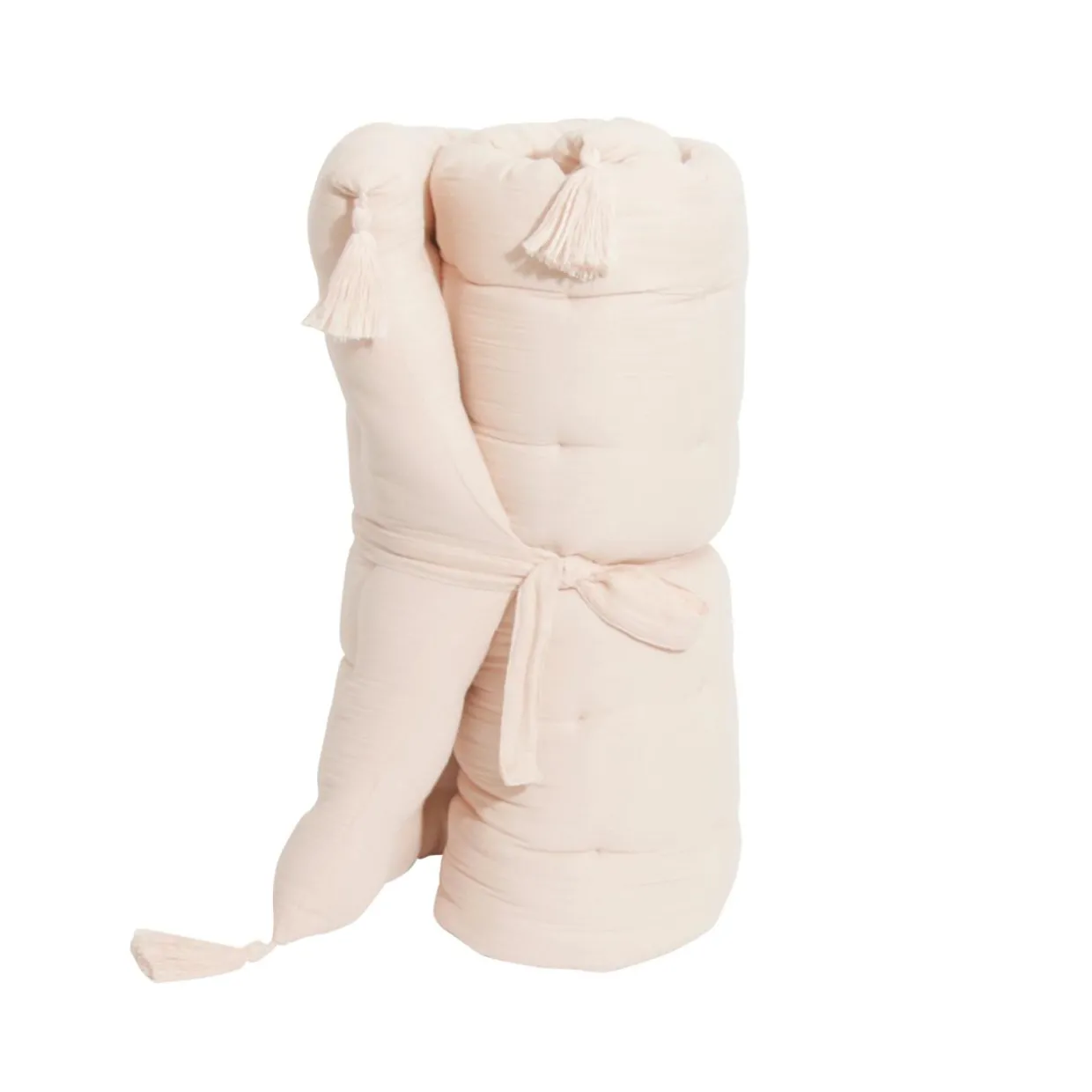 Matelas de sol gaze de coton (60 x 120 cm) Gaïa Rose poudré