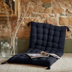 Matelas de sol gaze de coton (60 x 120 cm) Gaïa Bleu nuit