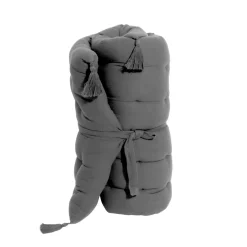 Matelas de sol gaze de coton (60 x 120 cm) Gaïa Gris granit