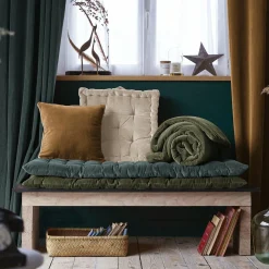 Matelas de sol velours de coton (60 x 120 cm) Victor Gris ardoise