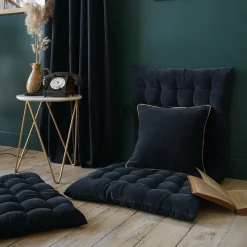 Matelas de sol velours de coton (60 x 120 cm) Victor Bleu nuit