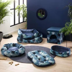 Matelas flocon pour chat et chien Eden L87 cm Bleu