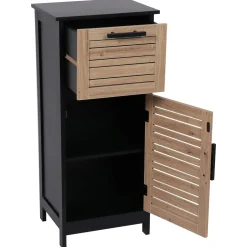 Meuble bas de salle de bain (37 x H83 cm) Bergen Noir