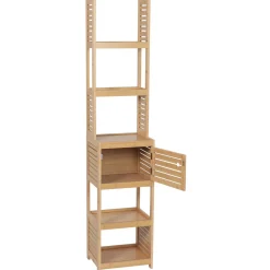 Meuble colonne salle de bain (38 x H170 cm) Trinidad Naturel