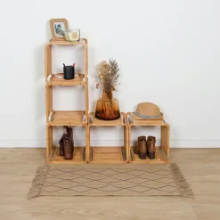 Meuble de rangement empilable (33 x H33 cm) Smart Kube Naturel