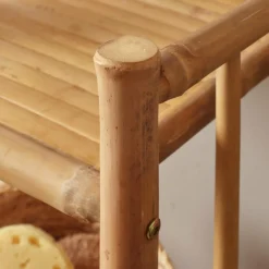 Meuble de rangement en bambou 4 étagères (30 x H115 cm) Hanoï