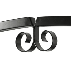 Meuble range-bouteilles industriel 32 emplacements et porte-verres (H180 cm) Marceau Marron