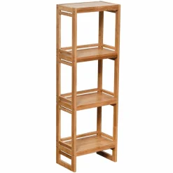 Meuble rangement 4 étagères (33 x H100 cm) Anako Naturel