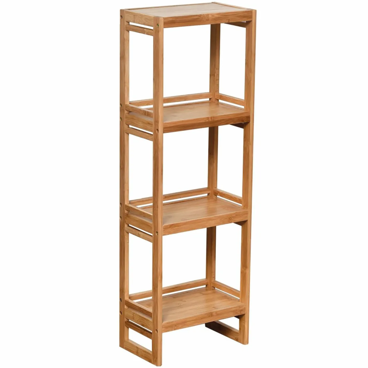 Meuble rangement 4 étagères (33 x H100 cm) Anako Naturel