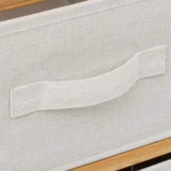 Meuble rangement paniers 6 niveaux (66 x H78.5 cm) Tidy box Ecru