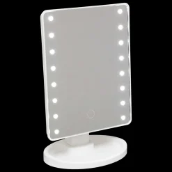 Miroir de salle de bain sur pied lumineux LED (H26 cm) Star