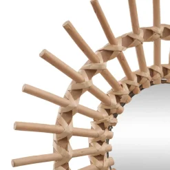 Miroir en rotin (D30 cm) Soleil Naturel