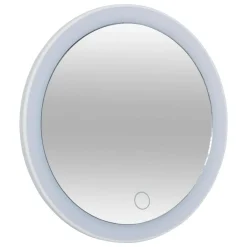 Miroir grossissant à poser LED (D18,3 cm) Nota Blanc
