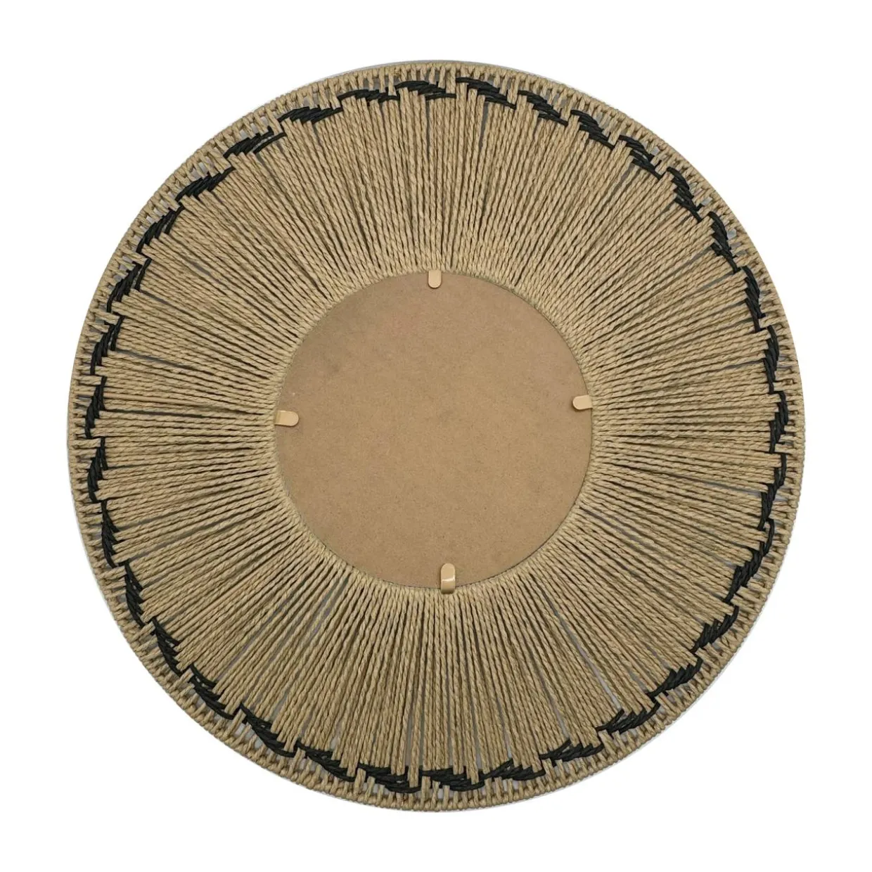 Miroir mural rond en corde (D65 cm) Tuvalu Naturel