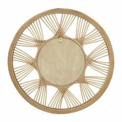 Miroir mural rotin rond (D45 cm) Honiara Naturel