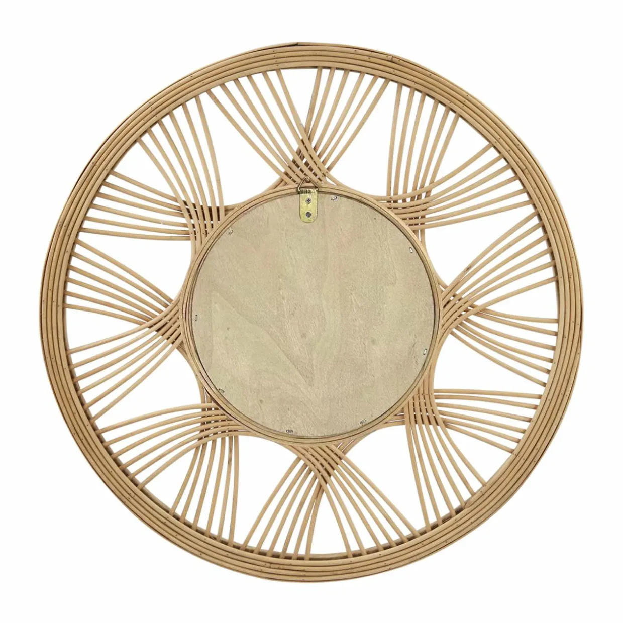 Miroir mural rotin rond (D45 cm) Honiara Naturel