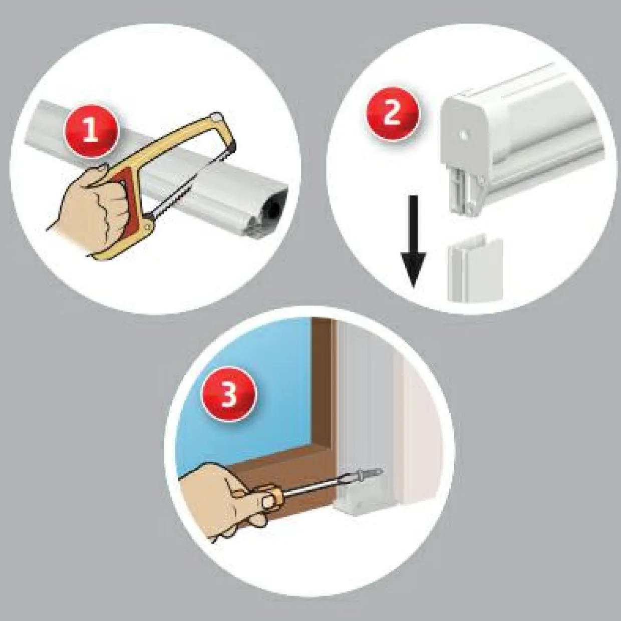 Moustiquaire fenêtre enroulable à châssis recoupable (130 x 160 cm) Moustyk Gris