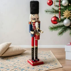 Musicien Casse-noisette en bois (H60 cm) Matias