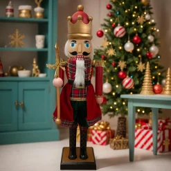 Musicien Casse-noisette (H160 cm) musical et animé Pavel Rouge