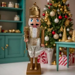 Musicien Casse-noisette (H160 cm) musical et animé Pavel Or