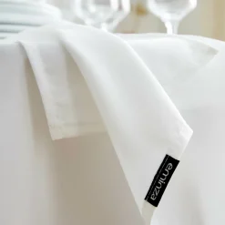 Nappe carrée anti tache (100 x 100 cm) Elise Blanche