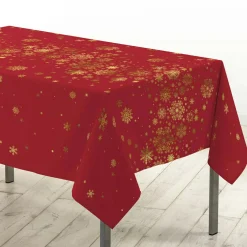 Nappe de Noël rectangulaire (150 x 300 cm) Constellation Rouge