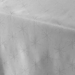 Nappe de Noël rectangulaire (140 x 240 cm) Etoiles Gris