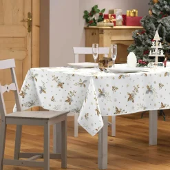 Nappe de Noël rectangulaire (150 x 300 cm) Guido Blanc