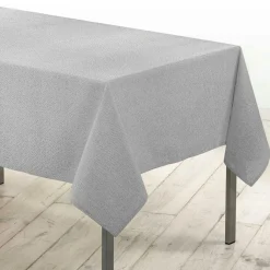 Nappe de Noël rectangulaire (140 x 240 cm) Strass Argent