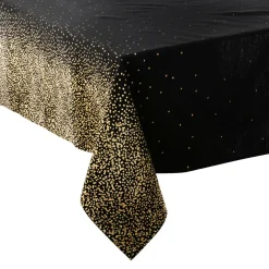 Nappe de Noël rectangulaire (140 x 240 cm) Leopard Noir