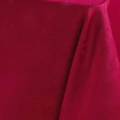 Nappe de Noël rectangulaire (140 x 300 cm) Flocon d'hiver Rouge