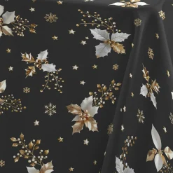 Nappe de Noël rectangulaire (150 x 240 cm) Guido Gris anthracite