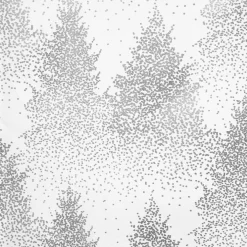 Nappe de Noël rectangulaire (140 x 360 cm) Sapin Argent