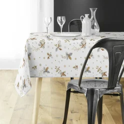 Nappe de Noël rectangulaire (150 x 240 cm) Guido Blanc