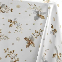 Nappe de Noël rectangulaire (150 x 240 cm) Guido Blanc