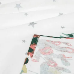 Nappe de Noël rectangulaire (360 x 140 cm) Noël Nature Blanc