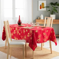 Nappe rectangulaire (150 x 240 cm) Bloomy Rouge