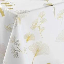 Nappe rectangulaire (150 x 240 cm) Bloomy Blanche