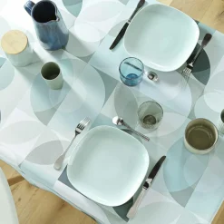 Nappe rectangulaire anti tache (150 x 240 cm) Tessouro Vert sauge