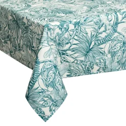 Nappe rectangulaire anti tache (140 x 240 cm) Jungle Verte