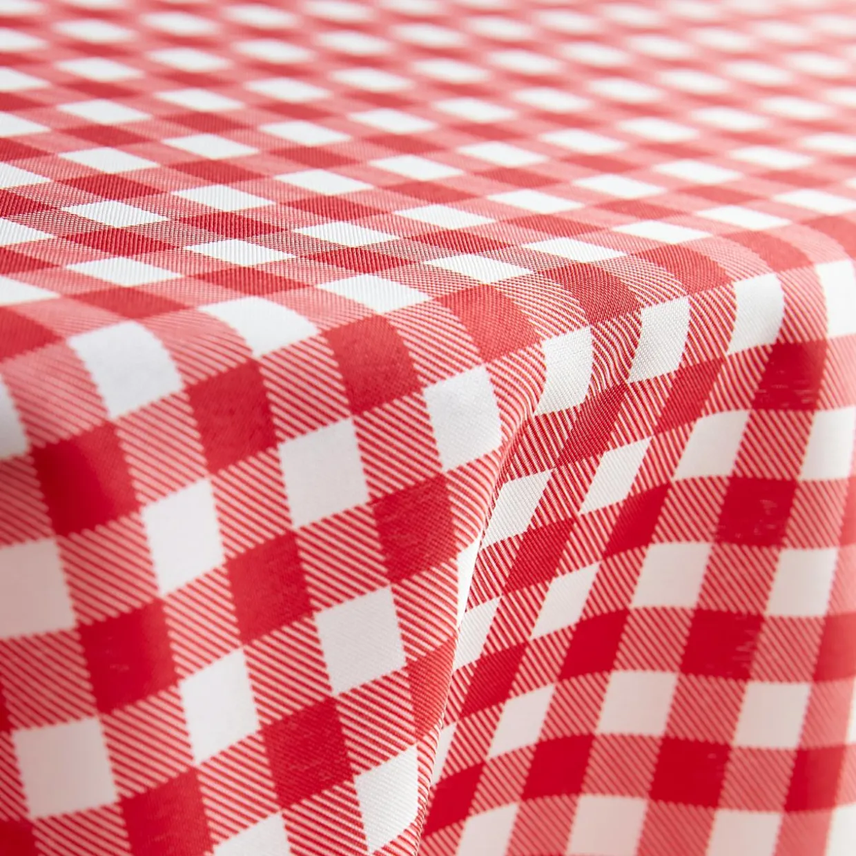 Nappe rectangulaire anti tache (140 x 200 cm) Elise Vichy Rouge