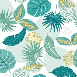 Nappe rectangulaire anti tache tissu PVC imperméable (140 x 240 cm) Plantania Bleue