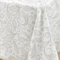 Nappe rectangulaire anti tache (145 x 240 cm) Leya Beige