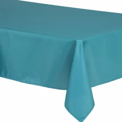 Nappe rectangulaire anti tache (140 x 240 cm) Mina Bleu canard