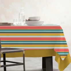 Nappe rectangulaire coton enduit (150 x 350 cm) Bonifacio Multicolore