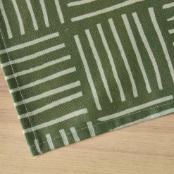 Nappe rectangulaire coton enduit (150 x 250 cm) Paolo Verte