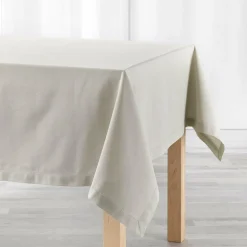 Nappe rectangulaire coton (140 x 240 cm) Charline Beige
